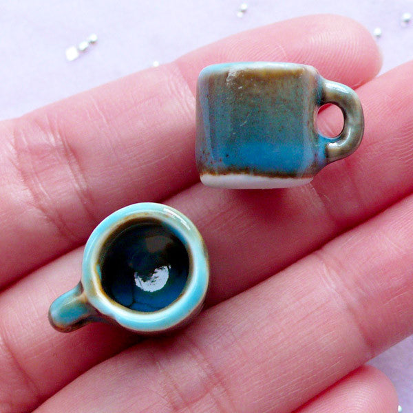 Miniature Coffee Set, Dollhouse Coffee Pot & Cups, Doll House Tablew, MiniatureSweet, Kawaii Resin Crafts, Decoden Cabochons Supplies