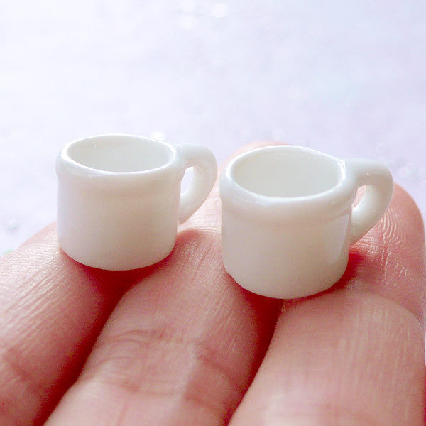 Dollhouse Glass Mug, Miniature Plastic Coffee Mug, Doll House Drink, MiniatureSweet, Kawaii Resin Crafts, Decoden Cabochons Supplies