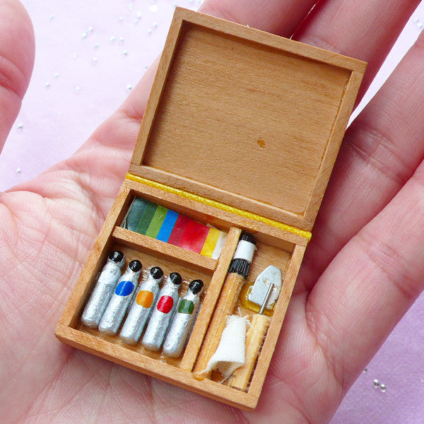 1:12 REAL WORKING miniature paint brush (can make real tiny