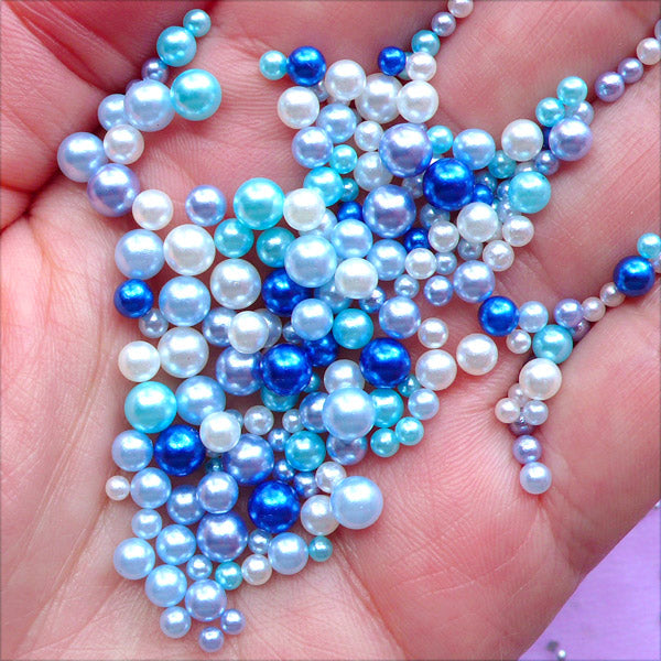 5mm Round Pearl / Faux Pearl / Fake Pearl / ABS Pearl Beads (Cream Whi, MiniatureSweet, Kawaii Resin Crafts, Decoden Cabochons Supplies