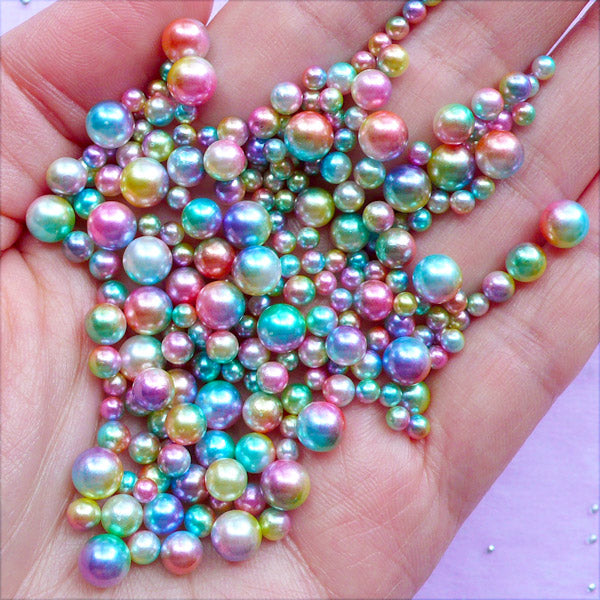 Rainbow Monster with Colorful Pearls and 20-40 Natural Pearls – DezLin