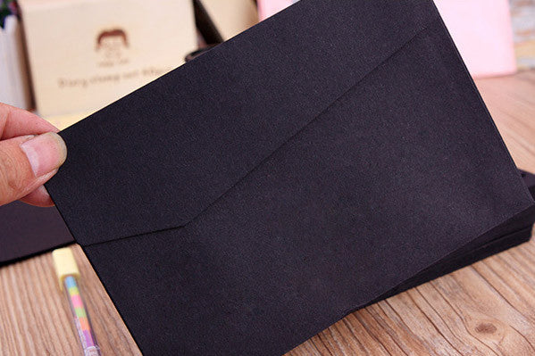 CLEARANCE Black Envelopes, Party Invitations, Greeting Card Supplies, MiniatureSweet, Kawaii Resin Crafts, Decoden Cabochons Supplies