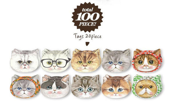 Cats in Hats Cute Sticker Pack - 30pcs