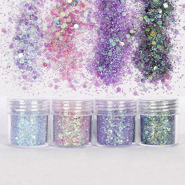 Christmas Tree Sequins Pink Hologram Chunky Glitter for Resin Epoxy Crafts  