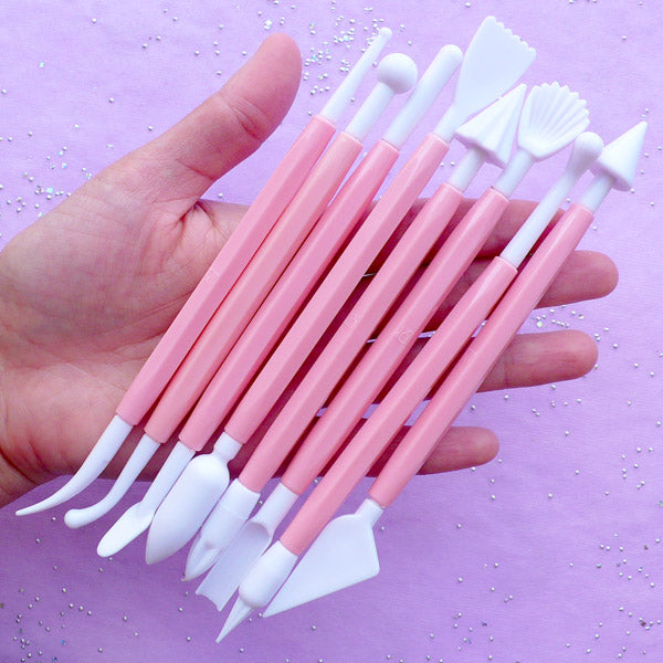 Silicone Shaper Brushes for Clay Modeling (Large / Set of 5 pcs) | Polymer  Clay Sculpting Tools | Carving Tool | Clay Art Doll DIY