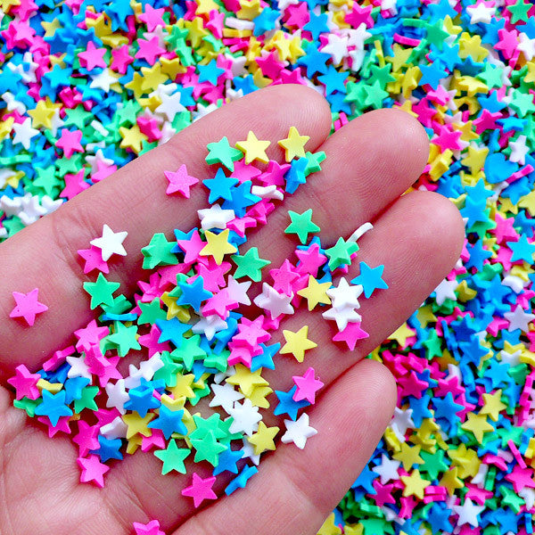 Rainbow Polymer Clay Sprinkles | Kawaii Craft Supplies | Resin Shaker  Fillers | Cute Embellishments (5 grams)