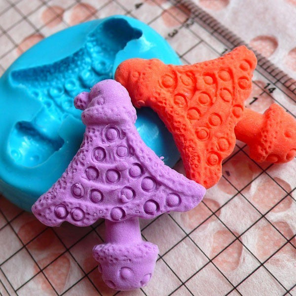 Kawaii Cupcake Mold Mould Resin Polymer Clay Wax Chocolate Fondant