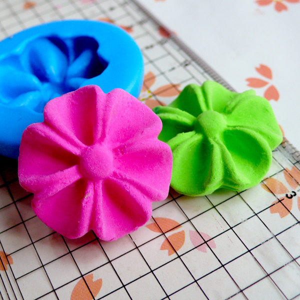 Open Flower Mold 25mm Flexible Silicone Mold Fondant Gum Paste