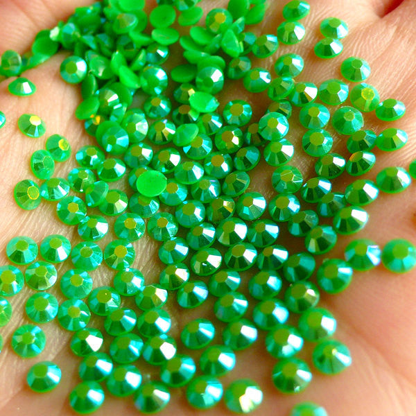 3mm Round Resin Rhinestones, AB Jelly Candy Color Rhinestones in 14 F, MiniatureSweet, Kawaii Resin Crafts, Decoden Cabochons Supplies