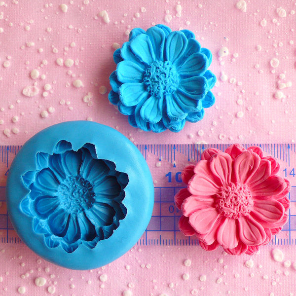 Flower Mold 15mm Flexible Silicone Mold Mini Cupcake Topper Flower Jew, MiniatureSweet, Kawaii Resin Crafts, Decoden Cabochons Supplies