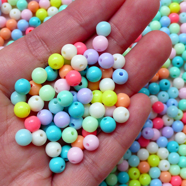 100Pcs Halloween Polymer Clay Beads Loose Beads Charms Jewelry Making  Accessory 