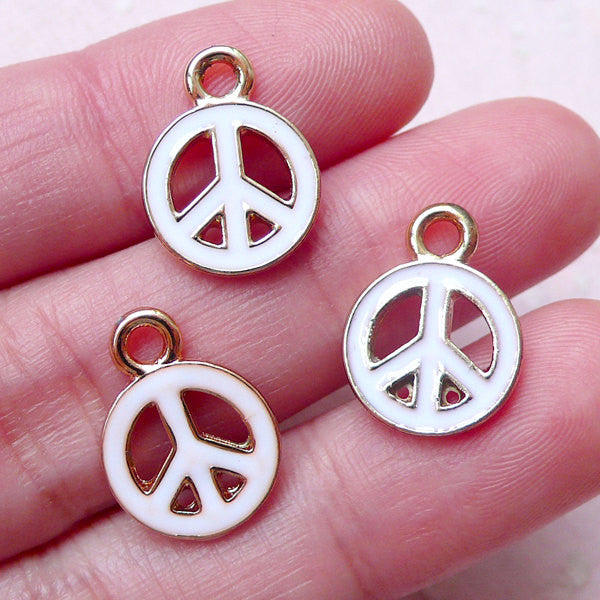 Clearance Peace Tag Charms | Round Peace Pendant | Inspirational Charms | Love Charm | Word Charm | Zipper Pull Charm Making | Bookmark Charm DIY (
