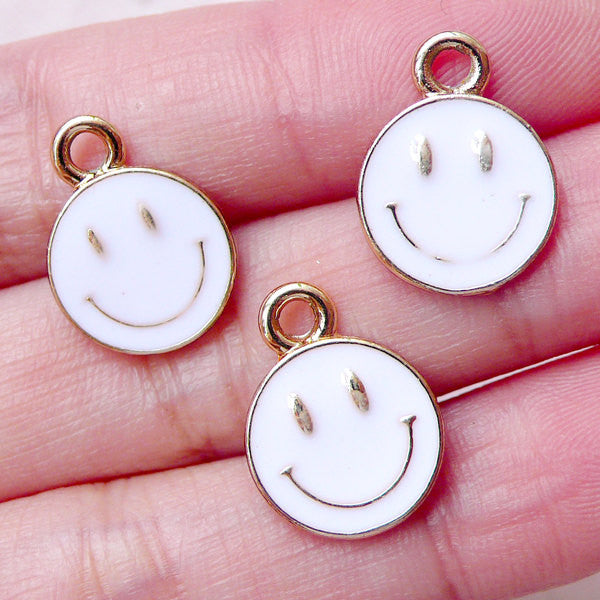 Smile Flower Charm Acrylic Key Ring 2 Combination Offer - Shop