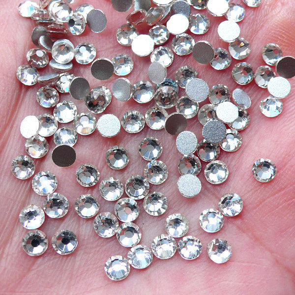 3mm clear silver rhinestones,home decoration colorful loose