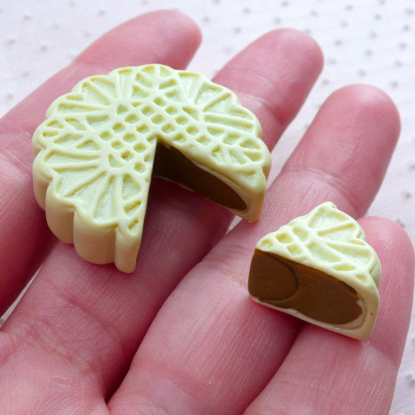 Miniature Mooncake Silicone Mold (4 Cavity), Dollhouse Food Mold, Do, MiniatureSweet, Kawaii Resin Crafts, Decoden Cabochons Supplies