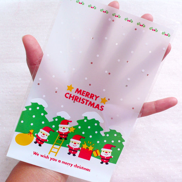 Christmas Gift Bag Transparent Plastic Bags