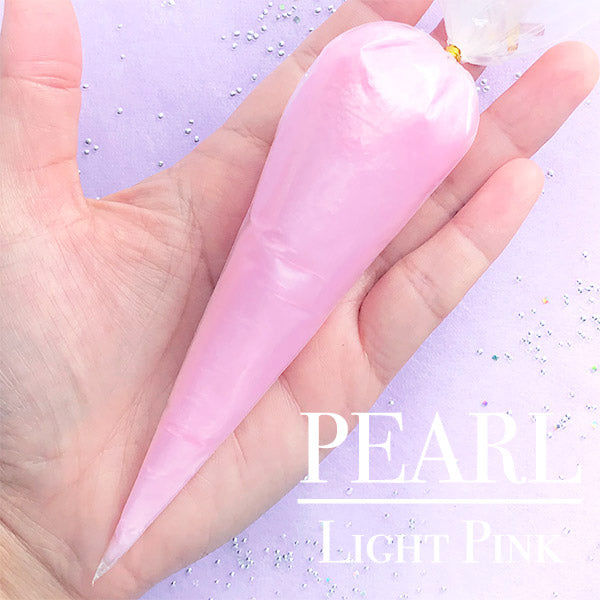 Decoden Whipped Cream Glue, Pink Color, With 1 Frosting Tip, for