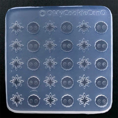Leopard Print Rhinestones Mix (Silver) (3mm 5mm 12mm-29mm) Black Clear, MiniatureSweet, Kawaii Resin Crafts, Decoden Cabochons Supplies