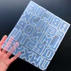 Pixel Alphabet Silicone Mold