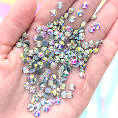 4 Bottle Micro Rhinestones Pixie Crystals Caviar Beads-Crystals Mini Bubble  Nail Gems Diamonds Stones-Clear ab Iridescent Rhinestone Shine-Charms Tiny