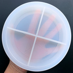 Round Pentagram Dish Tray Mold for Epoxy Resin Art