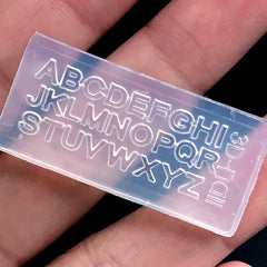 Lowercase Letter Silicone Mold (26 Cavity), Small Letter Clear Mold f, MiniatureSweet, Kawaii Resin Crafts, Decoden Cabochons Supplies