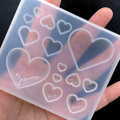 Small Puffy Heart Clear Silicone Mold
