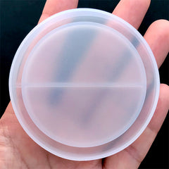 Circle Grippy Shaker Silicone Mold | Round Resin Shaker Charm DIY | Kawaii  Decoden | Resin Craft Supplies (49mm)