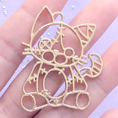 Cute Milk and Cookies Best Friends Love Wood Mini Charms Shapes DIY Craft  Jewelry - No Hole - 30mm (6pcs)