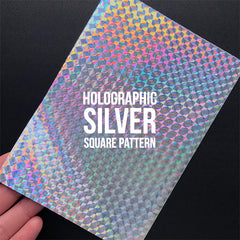 Silver Holographic Foil Transfer Sheet - 5 Sheet Pack – Clay Craze Studio