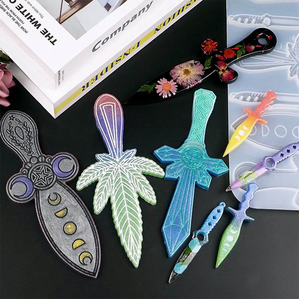 8PCS Rectangle Feather Bookmark Resin Molds, Silicone Bookmark Molds for  Making Epoxy Resin Jewelry DIY Bookmarks Craft