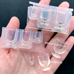 Miniature Cup Silicone Mold (2 Cavity) | 3D Tea Cup Molds | Dollhouse  Coffee Cup DIY | Doll House Craft Supplies | UV Resin Soft Mould