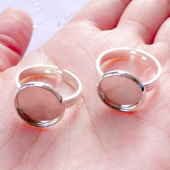 12mm Ring Blanks with Round Bezel Setting