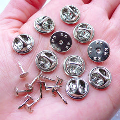 100 Sets Brooch Pin Backs Tie Tack Clutch Pin Back Replacement
