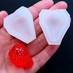 Small Heart Star Strawberry Gemstone Ribbon Flower Butterfly Silicone Mold  (16 Cavity) | Assorted Kawaii Mold for Resin Art