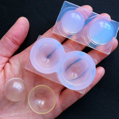 Flexible silicone mold blue - 6 half-spheres - Ibili