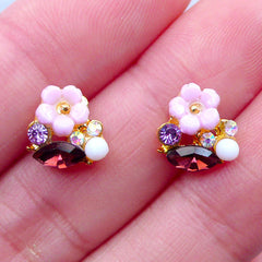 Cherry Blossom and Sakura Petal Assortment Silicone Mold (20 Cavity), MiniatureSweet, Kawaii Resin Crafts, Decoden Cabochons Supplies