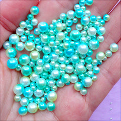 Rainbow Gradient Mermaid Pearls  Round Whole Pearl in Dreamy