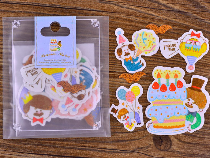Vintage Floral Stickers, Colorful Flower Sticker, Clear PVC Sticker, MiniatureSweet, Kawaii Resin Crafts, Decoden Cabochons Supplies