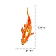 3D Resin Koi Fish Leaves Painting Stickers 3D Effect Simulation