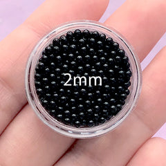 500pcs Very Tiny Solid Pearl Sphere Nail Decals/ 1.5mm None Flat