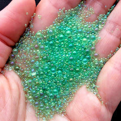 Fake Water Bubble Beads, Iridescent Water Drop Micro Bead