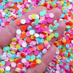 7mm Mix Colors Polymer Clay Confetti Fake Sprinkles Decoden 