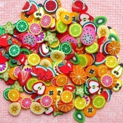 Polymer Clay Miniature Fruit Slices