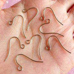 20 pcs (10 pairs ) Earring Hooks, Hook Rings , Ear Wires Fish Hooks