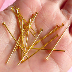 Head Pins Jewelry Making  Flat Pin Heads Jewelry Findings