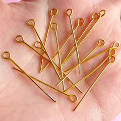 TOYMIS 400pcs Screw Eye Pins, Mini Metal Eye Pins Small Eye Pin Pendants  for DIY Art&Crafts, Jewelry Making Findings, Charm Bead Supplies  (Gold&Platinum, 3 Different Sizes)