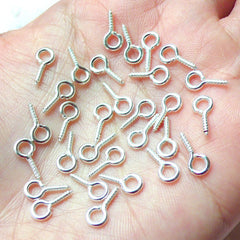 Rose Gold Eye Pins 50pcs 2512mm Screw Eye Hook for Pendants Metal Screw Eye  Pinssilver Tone Eye Screw Bails Jewelry Making 
