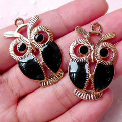 30 Pieces Owl Enamel Charms For Jewelry Making Colorful Owl Charms