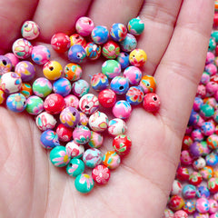 Spacer Polymer Clay Beads 10mm 50 Pieces Assorted Sea Life Polymer